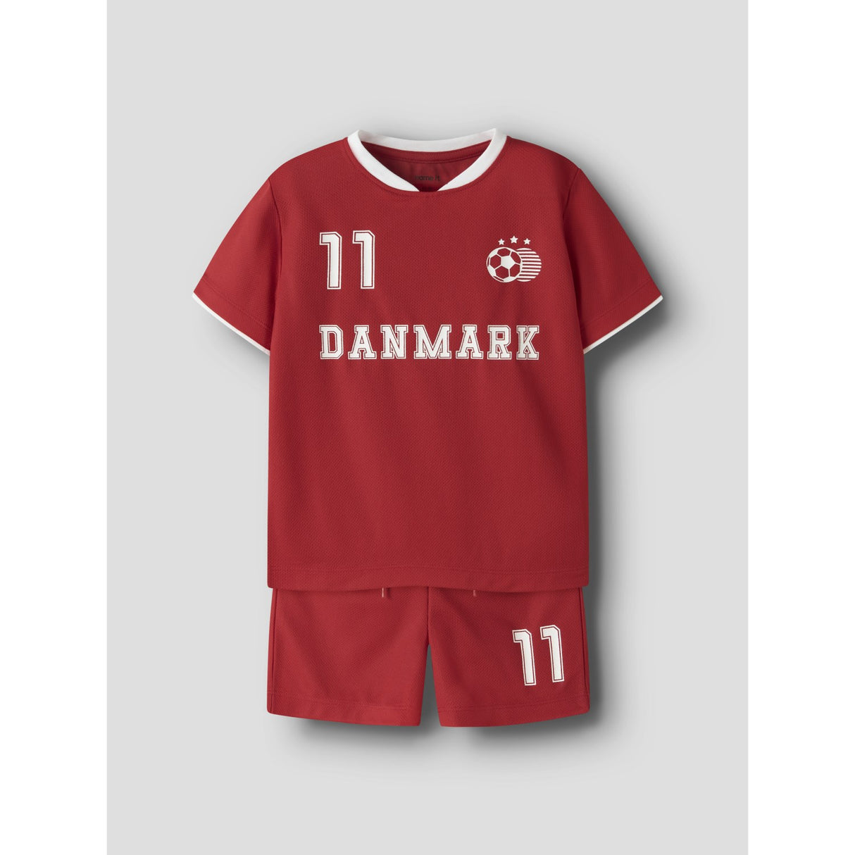 Name It True Red Nmnhiteam Shorts Sæt