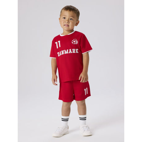 Name It True Red Nmnhiteam Shorts Sæt