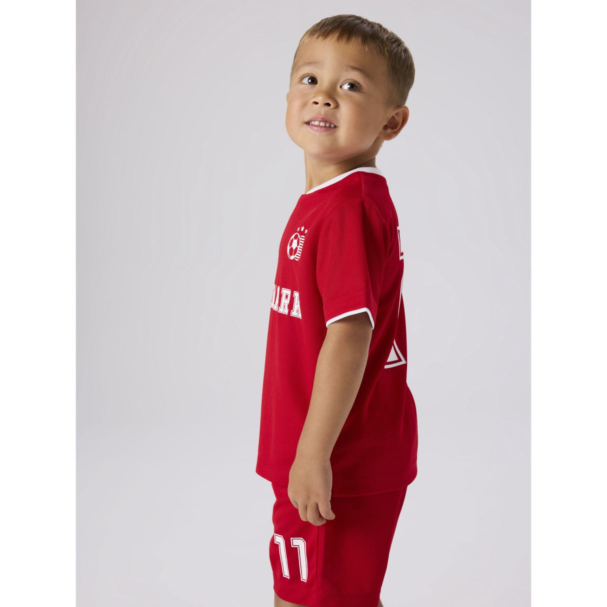 Name It True Red Nmnhiteam Shorts Sæt