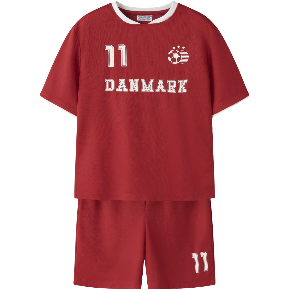 Name It True Red Nknhiteam Shorts Sæt
