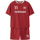 Name It True Red Nknhiteam Shorts Sæt