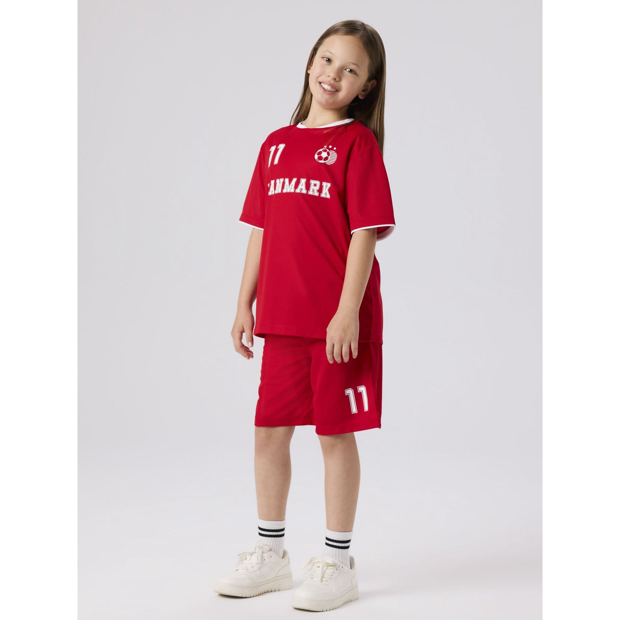 Name It True Red Nknhiteam Shorts Sæt