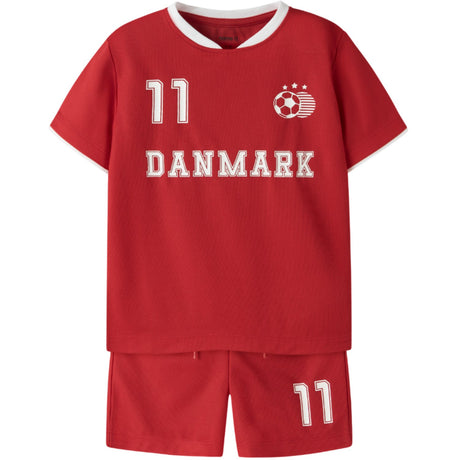 Name It True Red Nmnhiteam Shorts Sæt