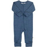 Joha Blue Melange Heldragt 2-i-1 M. Fødder