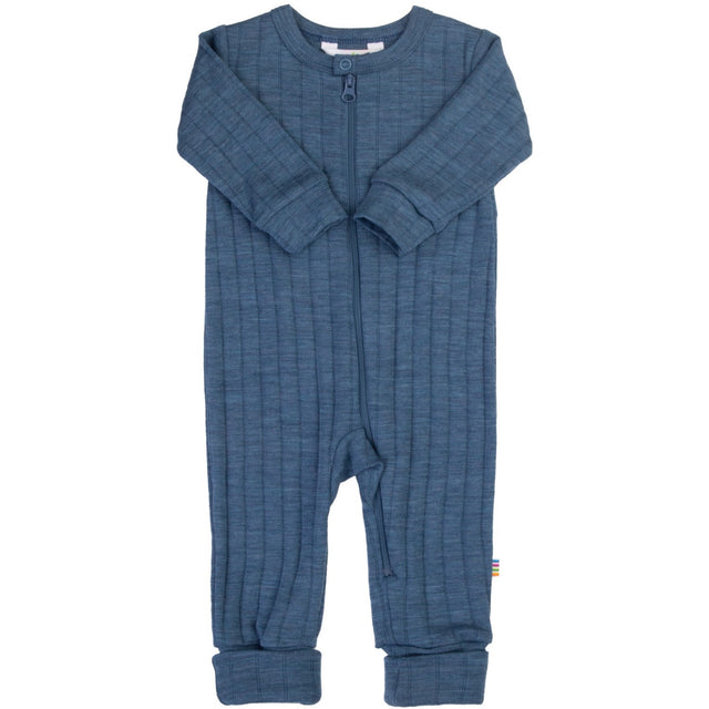 Joha Blue Melange Heldragt 2-i-1 M. Fødder