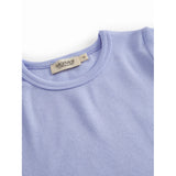 MarMar Modal Fine Rib Ice Lavender Tago T-shirt