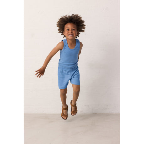 MarMar Modal Fine Rib Surf Blue Sleeveless Top