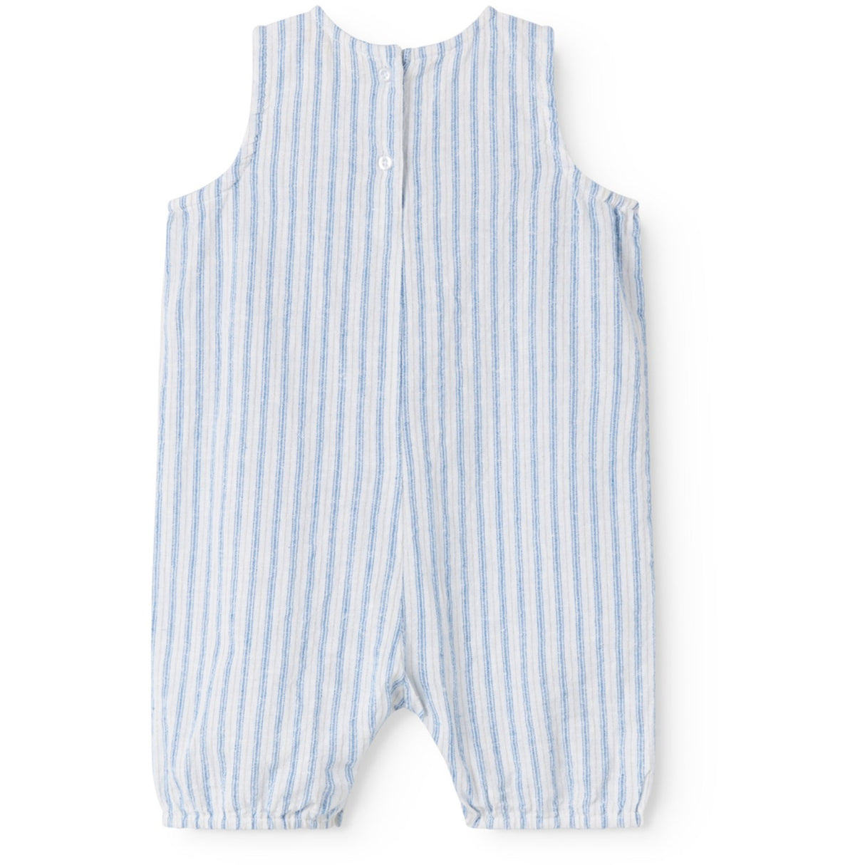 MarMar Cotton Linen Surf Blue Stripe Roventa S Romper