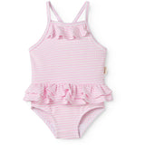 MarMar Seersucker Swim Pink Stripe Swinnie Bathing Dragt