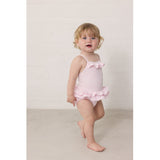 MarMar Seersucker Swim Pink Stripe Swinnie Bathing Dragt