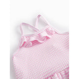 MarMar Seersucker Swim Pink Stripe Swinnie Bathing Dragt