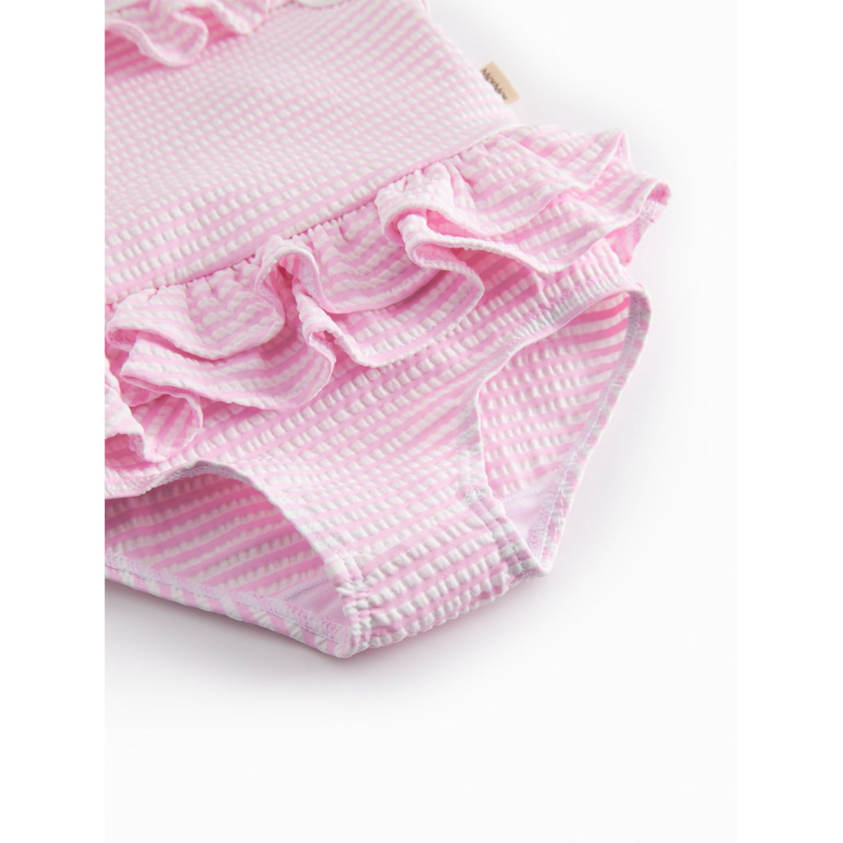 MarMar Seersucker Swim Pink Stripe Swinnie Bathing Dragt