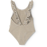 MarMar Seersucker Swim Dark Bronze Stripe Swilla Bathing Dragt