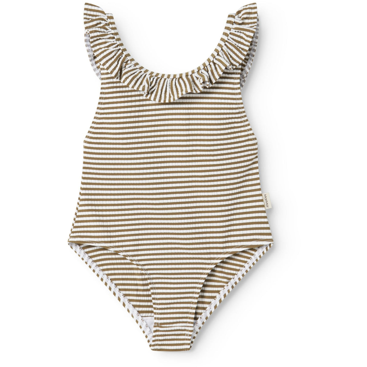 MarMar Seersucker Swim Dark Bronze Stripe Swilla Bathing Dragt