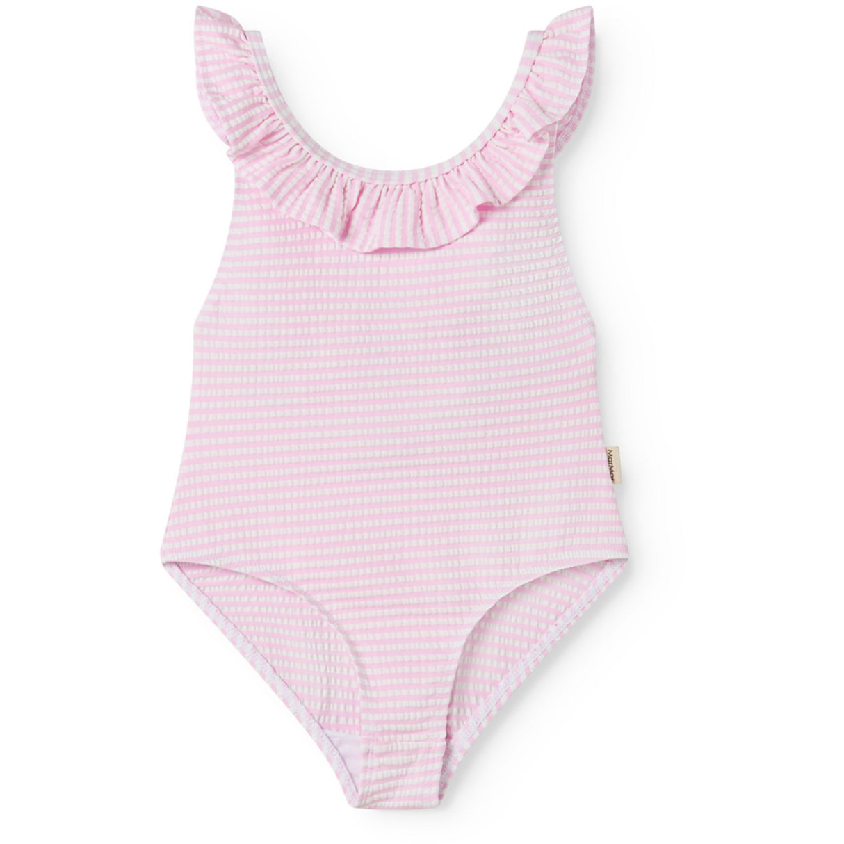 MarMar Seersucker Swim Pink Stripe Swilla Bathing Dragt