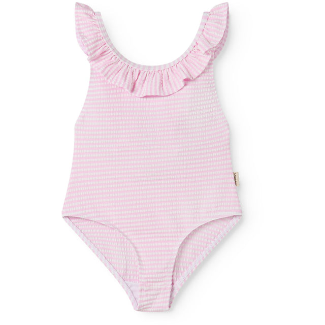MarMar Seersucker Swim Pink Stripe Swilla Bathing Dragt