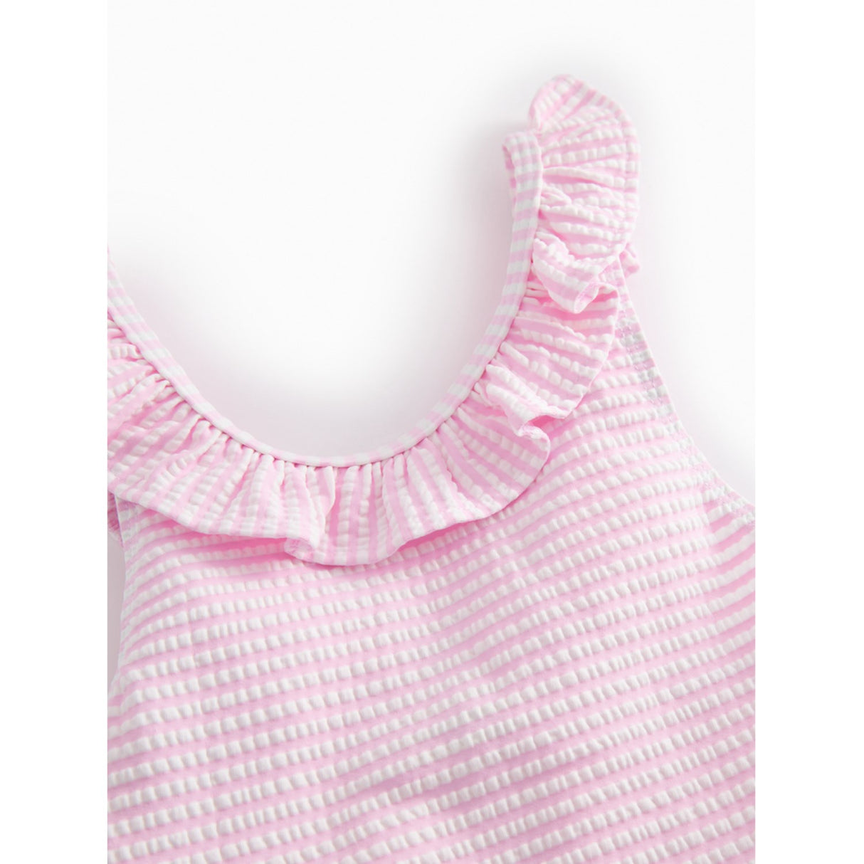MarMar Seersucker Swim Pink Stripe Swilla Bathing Dragt
