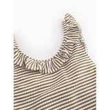 MarMar Seersucker Swim Dark Bronze Stripe Swilla Bathing Dragt