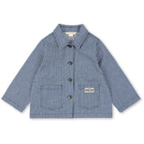 Konges Sløjd Blue Stripe Luc Skjorte Jakke Gots