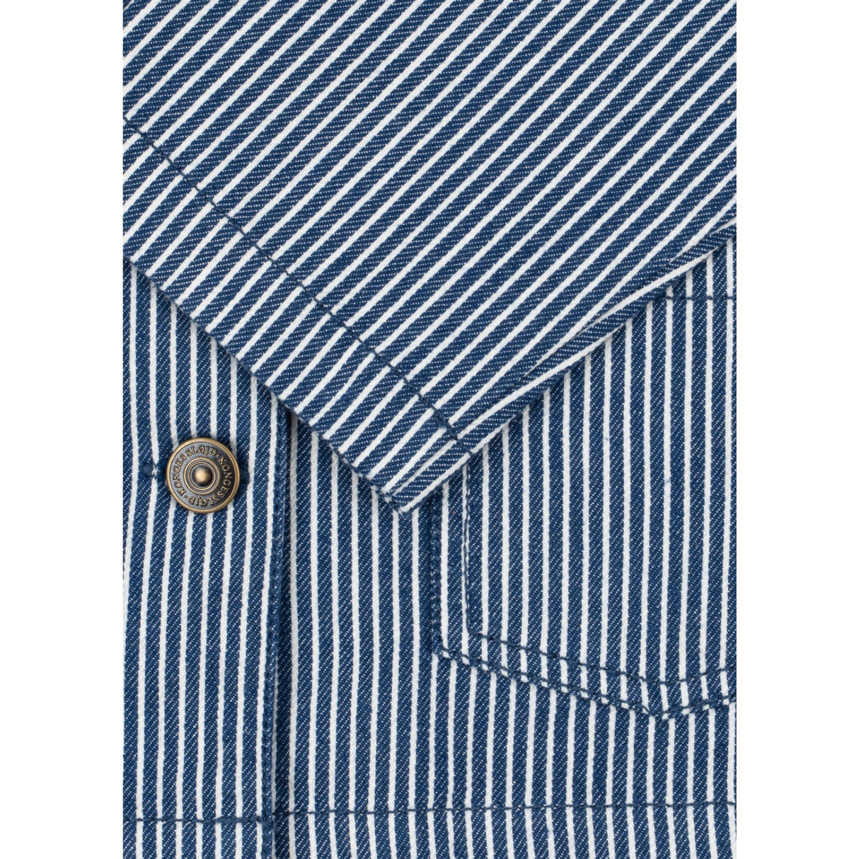 Konges Sløjd Blue Stripe Luc Skjorte Jakke Gots