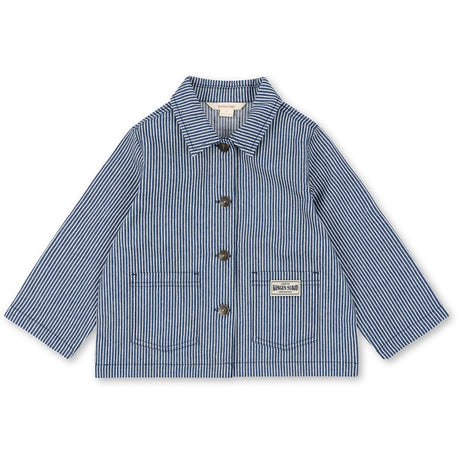 Konges Sløjd Blue Stripe Luc Skjorte Jakke Gots
