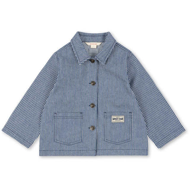 Konges Sløjd Blue Stripe Luc Skjorte Jakke Gots