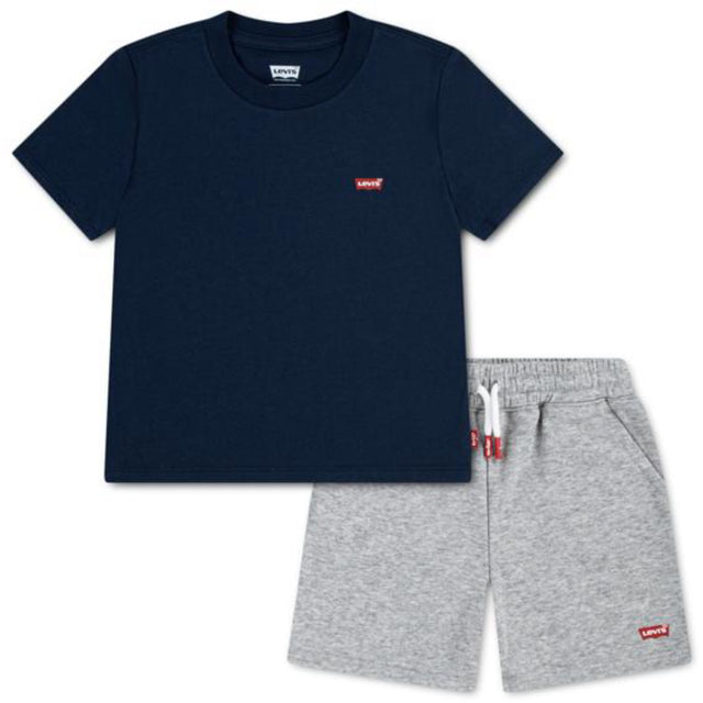 Levi's Dress Blues Lvb Batwing T-Shirt & Strik Shorts Sæt