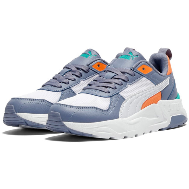 Puma White-Silver Mist-Gray Sky Trinity 2 LT Jr