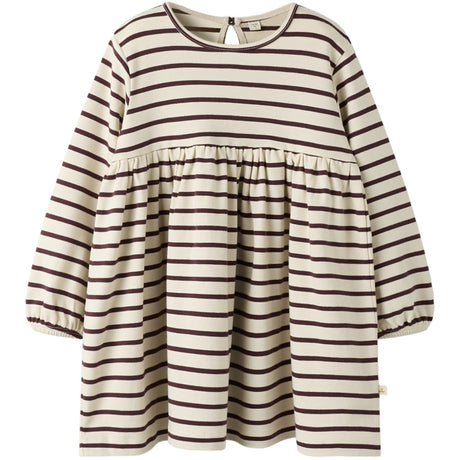 Lil'Atelier Turtledove Catawba Grape Nmflimia Ls Loose Kjole Lil