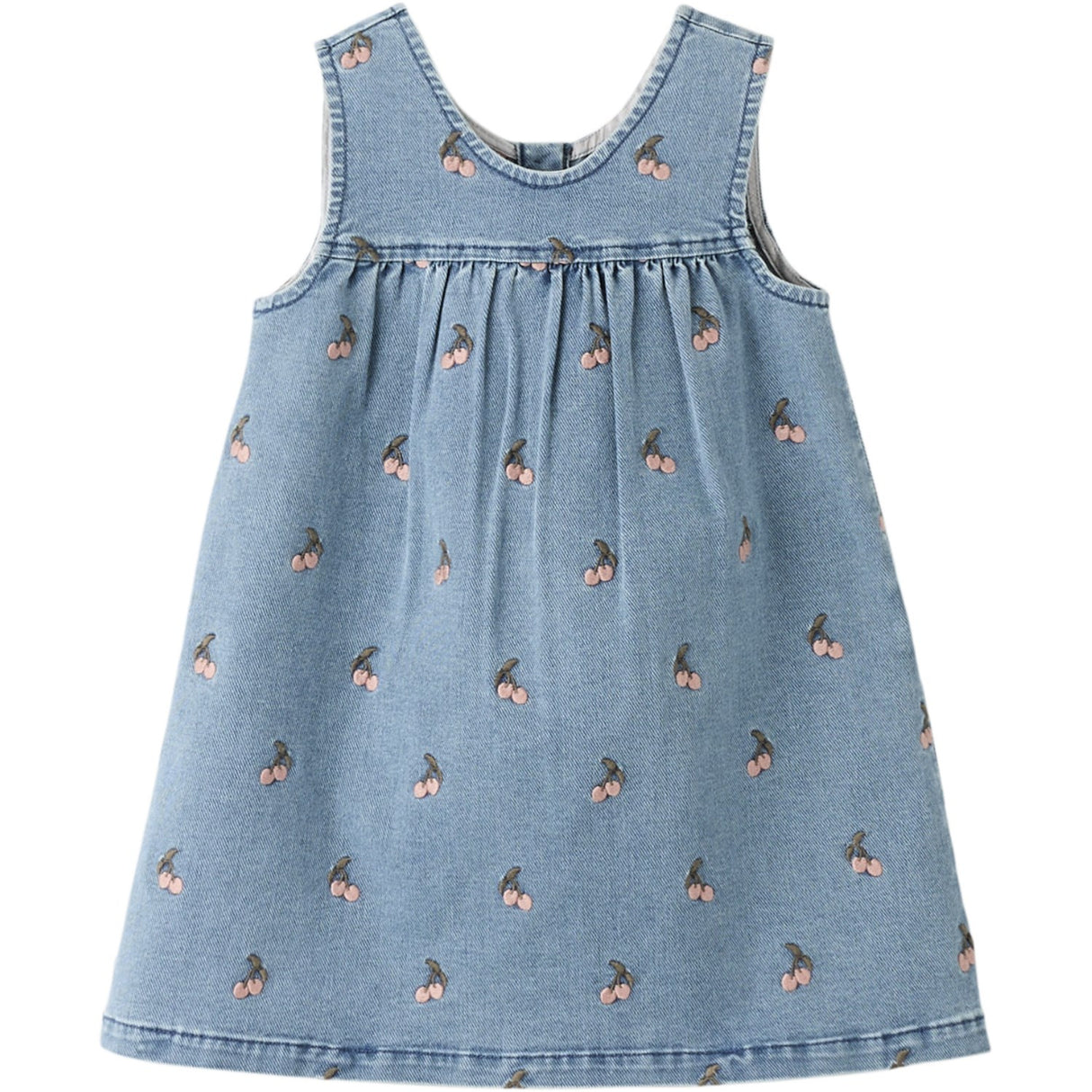 Lil'Atelier Medium Blue Denim Cherry Nmfdeva Dnm Emb Spencer 2024-Es Lil