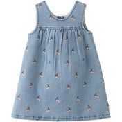 Lil'Atelier Medium Blue Denim Cherry Nmfdeva Dnm Emb Spencer 2024-Es Lil