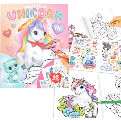 Ylvi Create Your Unicorn Colouring Bog