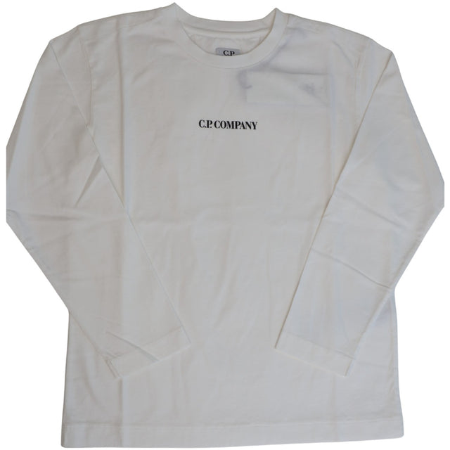 C.P. Company Gauze White Long Ærmer T-Shirt