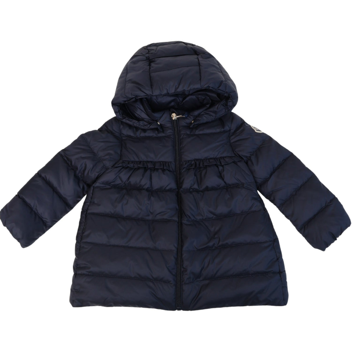 Moncler Navy Nevra Long Frakke