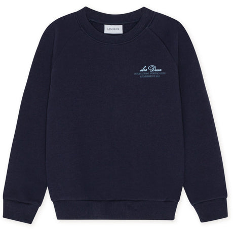 Les Deux Kids Dark Navy Globe Sweatshirt