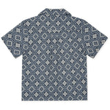 Les Deux Kids Blue Fog Lukas Arabesque AOP SS Skjorte