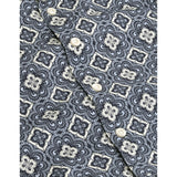 Les Deux Kids Blue Fog Lukas Arabesque AOP SS Skjorte