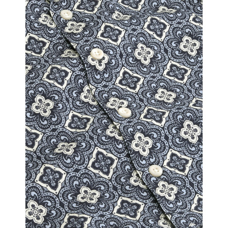 Les Deux Kids Blue Fog Lukas Arabesque AOP SS Skjorte