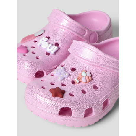 Name It Begonia Pink Glitter Nknfame Clogs Noos