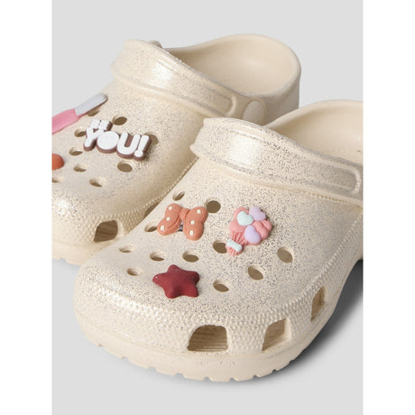 Name It Créme De Pêche Glitter Nknfame Clogs Noos