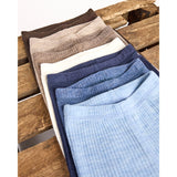 Smallstuff Light Blue Melange Leggings Drop Needle