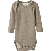 Lil'Atelier Sepia Tint Melange Nbnnilo Wo/Mo Ls Slim Body Lil