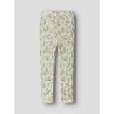 Name It Snow White Flowers + Leafs Nmfwang Uld Needle Leggings Noos