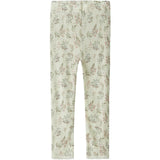 Name It Snow White Flowers + Leafs Nmfwang Uld Needle Leggings Noos