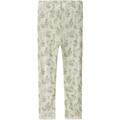 Name It Snow White Flowers + Leafs Nmfwang Uld Needle Leggings Noos
