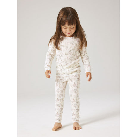 Name It Snow White Flowers + Leafs Nmfwang Uld Needle Leggings Noos