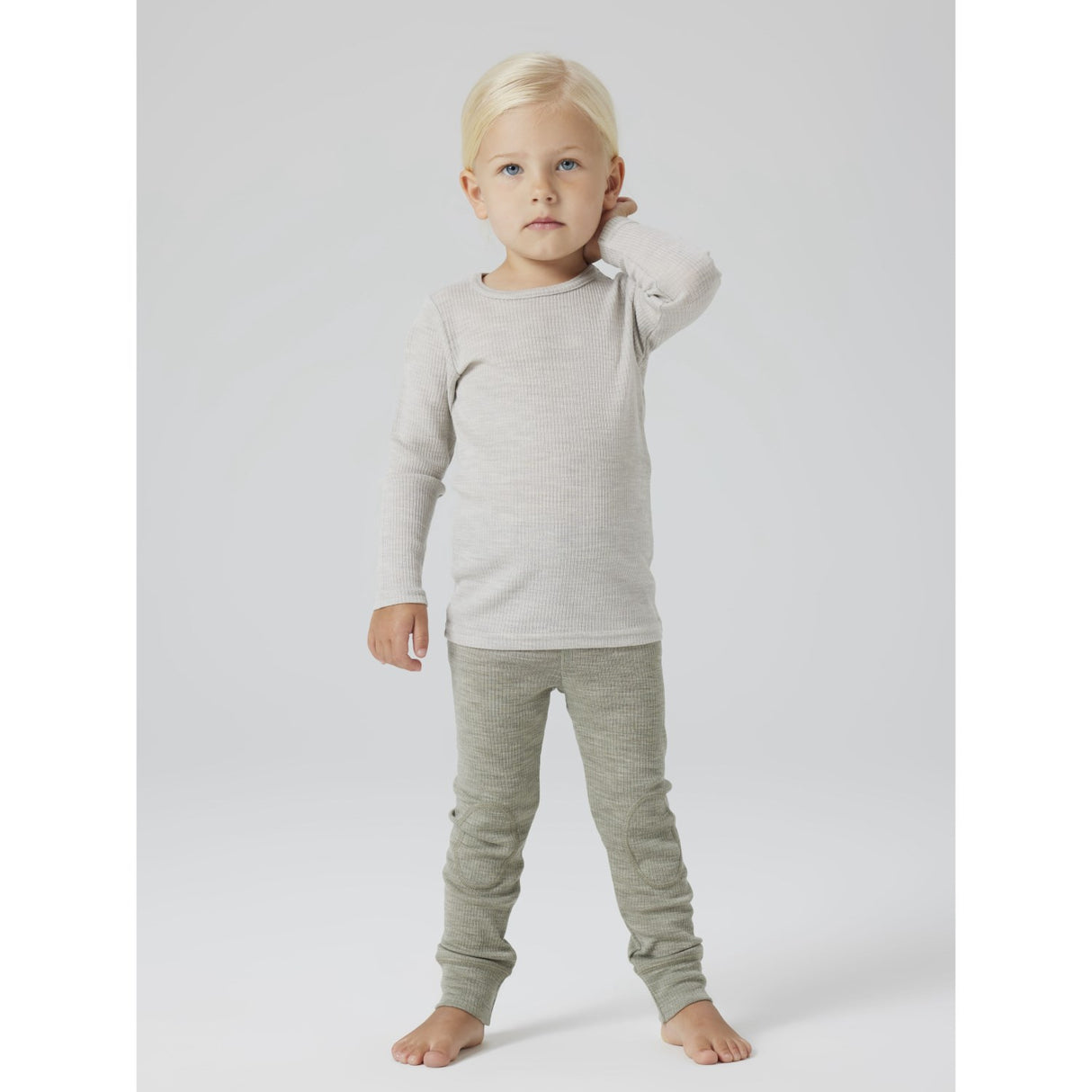 Name It Mulled Basil Nmnwax Uld Rib Leggings Noos