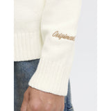 Jack & Jones Junior Sea Salt Jornorrebro Strik Crew Neck Ln Jnr