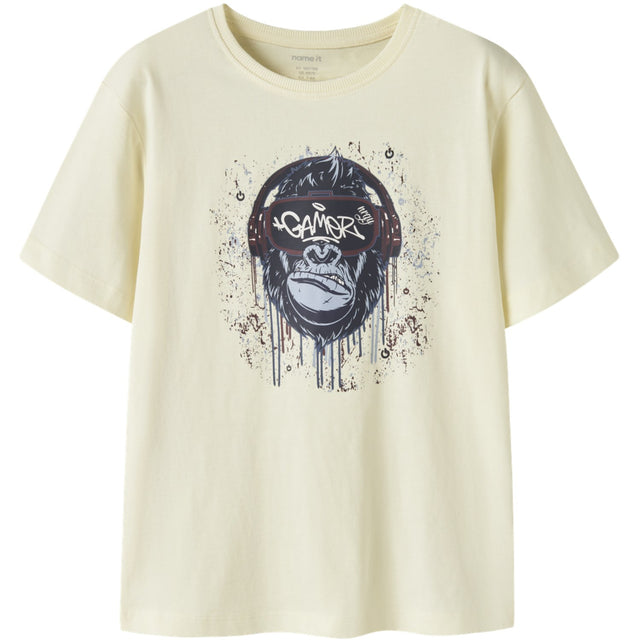 Name It Pear Sorbet Monkey Gamer Nkmvictor Ss Nreg Top