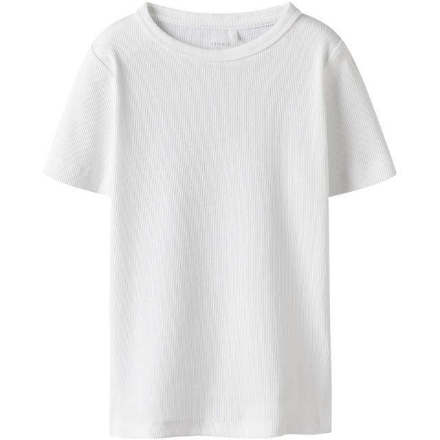 Name It Bright White Nkfnakal Ss Slim Top Noos